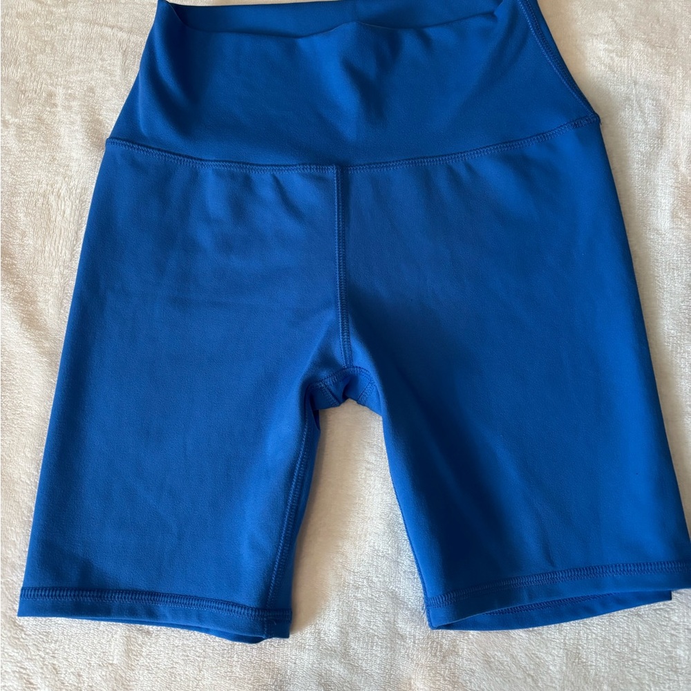 wild fable Royal Blue High-Rise Bike Shorts